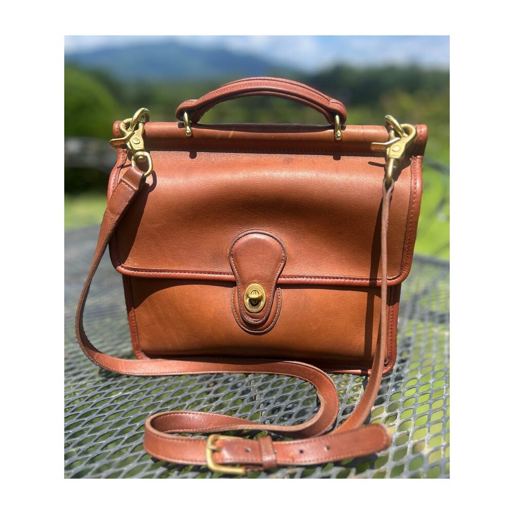 Coach Willis British Tan Handbag cross shoulder bag vintage